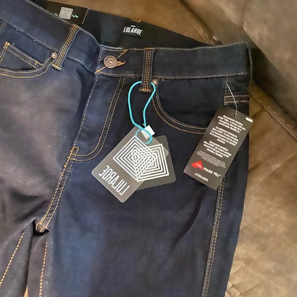Lularoe dark blue denim size 26 - Picture 2 of 3